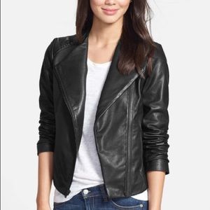 7 for All Man Kind Authentic Leather Moto Jacket